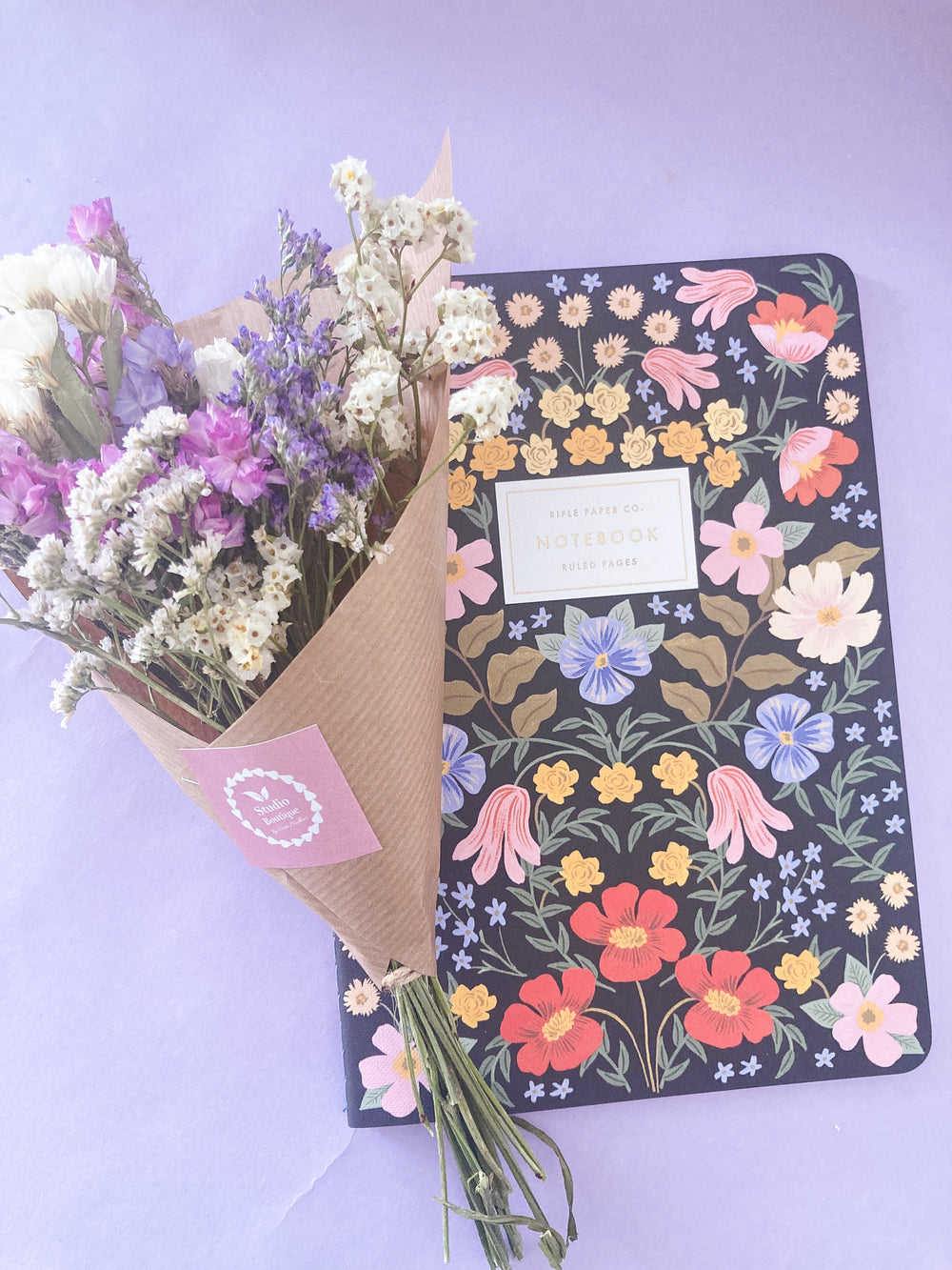 Dark with flowers